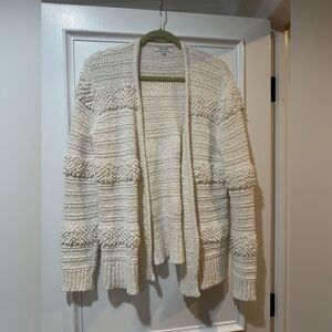 Madewell Cream Textured Cardigan